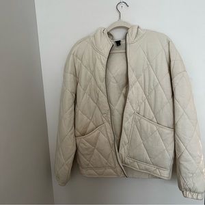 Ivory Quilted Jacket